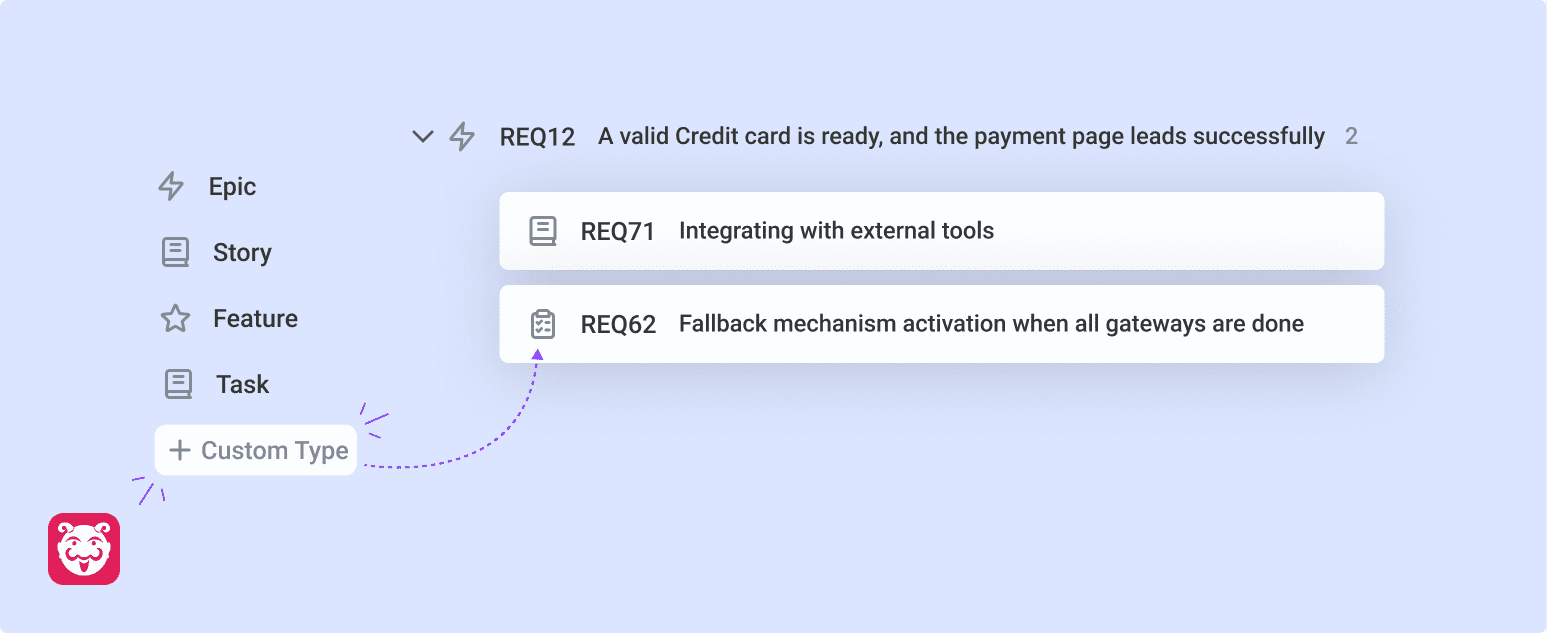 Flexible Requirement Types for Better Structuring